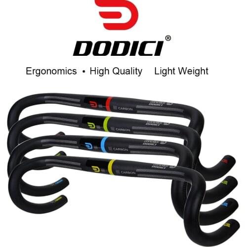 DODICI Full Carbon Fiber Road Handlebar Bent Bar 31.8mm 400/420/440mm UD Matte Drop 128mm Rerch 89mm Ultralight riding handlebar