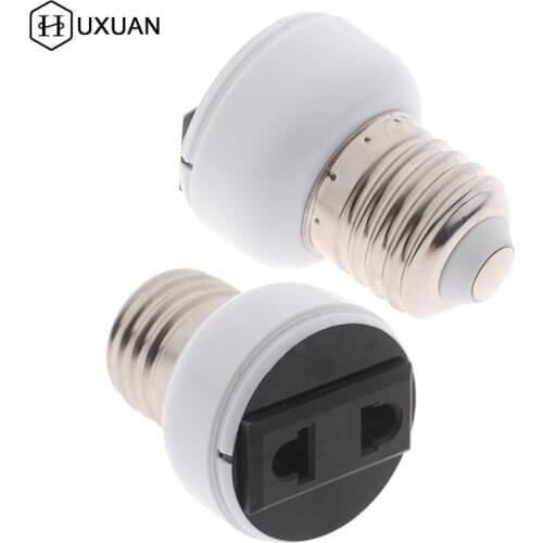 E27 ABS US/EU Plug Connector Accessories Bulb Holder Lighting Fixture Bulb Base Screw Adapter White Lamp Socket