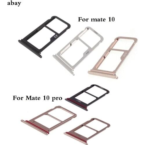 Brand New For Huawei Mate 10 Mate 10 Pro Dual / Single SIM Card Tray Sim Slot Holder Reader Adapter Spare Parts