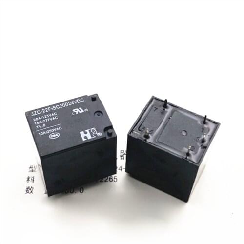HOT 24V relay JZC-22F3SC20D JZC22F3SC20D JZC 22F3SC20D 24VDC DC24V 24V 5PIN