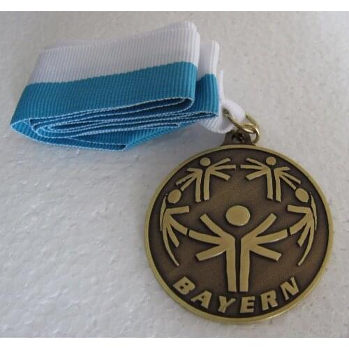 Hot Selling Custom Sports 2D/3D Medals with Ribbon for Club Basketball Football k20032