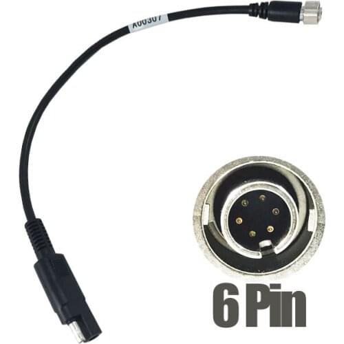 A00307 Cable for Topcon GPS Hiper SR SAE Power Cable 6 Pin 30cm Length