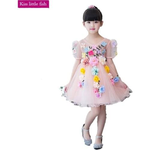 KSL168 Free shipping new girls pageant dresses ball gowns for girls flower girl dresses