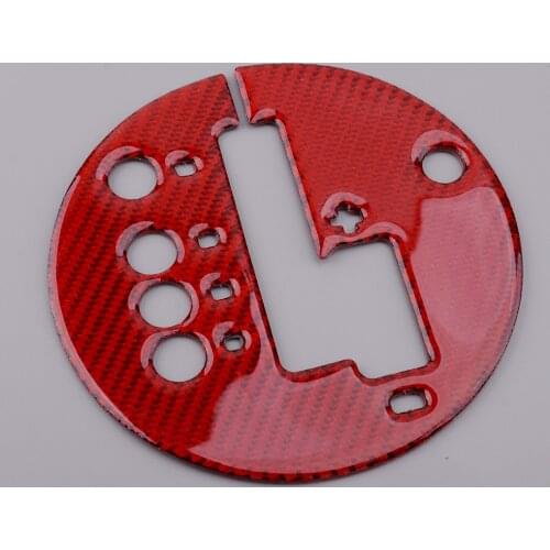 Car Gear Shift Box Panel Trim Cover Sticker Carbon Fiber Red Fit For Nissan 350Z 2006 2007 2008 2009 left hand drive