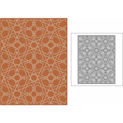 New Dotted Crossed Rectangular Strips Background Panel 2021 Metal Cutting Dies for Scrapbooking and Card Making Embossing Craft