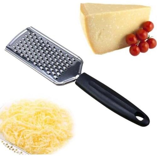 Portable Handheld Stainless Steel Cheese Zester Lemon Citrus Grater Potato Zester with Ergonomic Soft Handle Kitchen Tools
