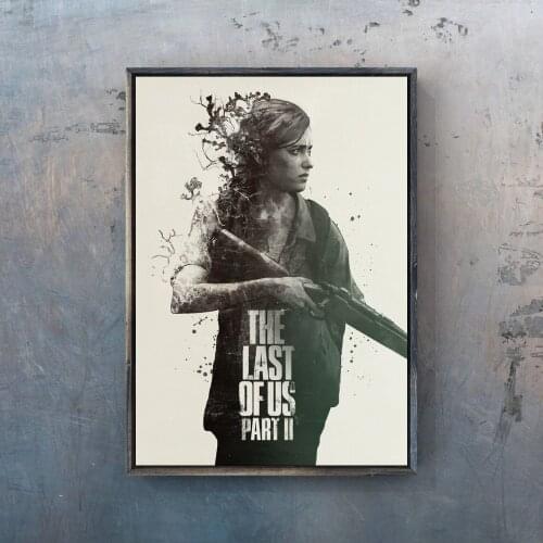 The Last of Us 2 Video Game Poster PC,PS4,Exclusive Role-playing RPG Game Canvas Custom Poster Alternative Artwork Gift