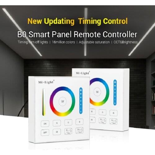 Milight 2.4GHz Wireless WIFI Touch Panel Dimmer LED Smart Remote Controller B0 B1 B2 B3 B4 B8 4-Zone 8 Zone/RGBW/RGB + CCT