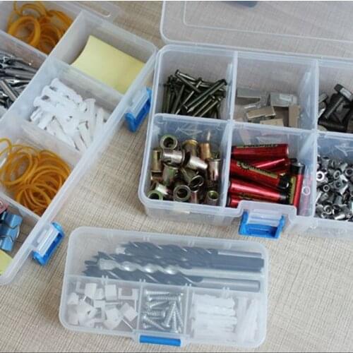 Adjustable Components Compartment Storage Organizer Detachable Portable Tool Box Electronic Drill Screw Beads Storage Toolkit