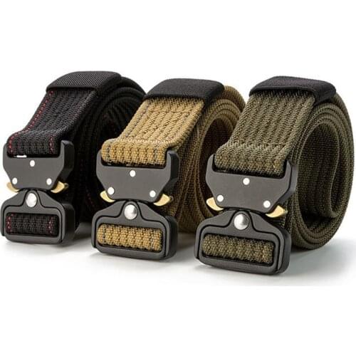 Hiking Outdoor Police Tactical Belt Climbing Buckle Tactical Military Belt Army 1.5 Inch Heavy Duty Belt Nylon Automatic Buckle