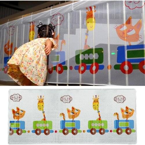 2/3M Sturdy Adjustable Child Safety Net Fence Indoor Outdoor Rail Balcony Home Decor Fall Protection Kids Stairs Safety Net