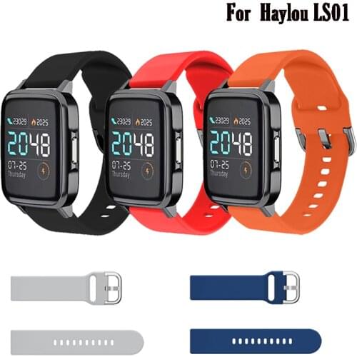 Replacement Strap For Xiaomi Haylou LS01 Smart Watch Band Wristband Silicone Straps Sport Bands for Haylou