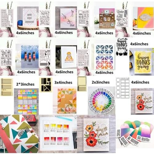 Mixed Sizes Clear Transparent Stamps Dancing Girls Glasses Lady Human Different Geometry Tags Thanks Giving Words 2020 New #9