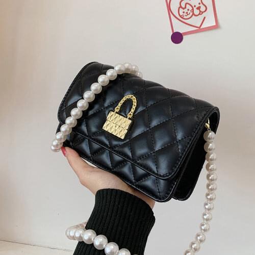 Crossbody Bag Women Designer Shoulder Bag Handbag Purse Women Bag Beaded Fashion 2021 PU Leather Zipper Backpack Diamond Lattice