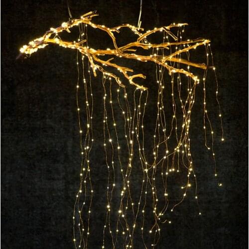 Led String Vines waterfall Light Decoration Christmas Wedding Party Indoor Outdoor Street Living Room Garden Yard Eaves Roof