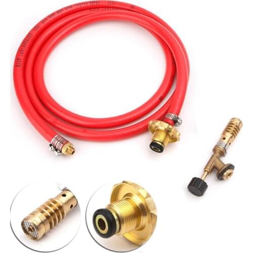 Liquefied Propane Gas Ignition Plumbing Turbo Welding Gun Torch Machine Equipment w/ 2M Hose for Soldering Weld Cooking Heating