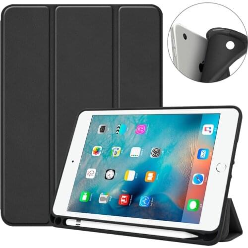 Smart Cover Case for ipad air/air2 and tablet ipad 9.7 2017&2018 silicone TPU shell Cover with pencil holder