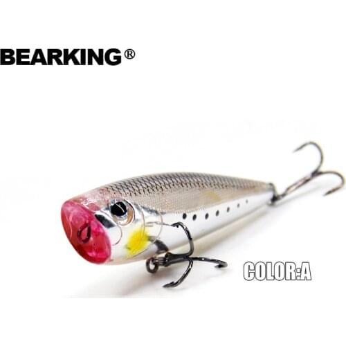 Hot model Bearking brand professional popper 6cm 7g Fishing Wobblers 1PC Fishing Lure Bait Swimbait Crankbait with 2xstrong Hook