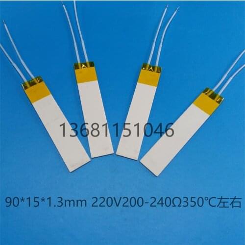 High Temperature Alumina Ceramic Heating Sheet MCH 80X15X1.3mm 220V 200-240ohm