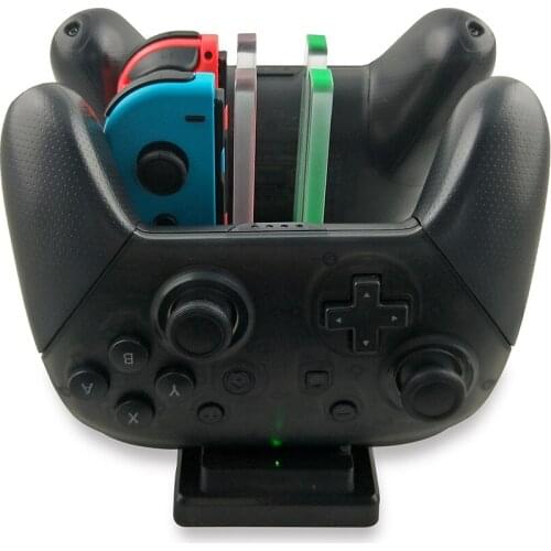 OSTENT 6 in 1 Charger Charging Dock Power Station for Nintendo Switch Console Controllers