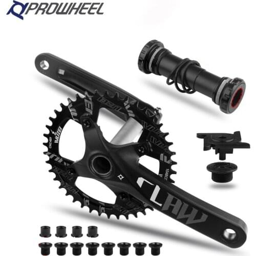 Prowheel Bike BCD104 Crank Sprocket 170mm Bicycle Snow Crankset BB100/120mm Fat Bike 36T/38T/40T/42T Round Narrow Wide Chainring