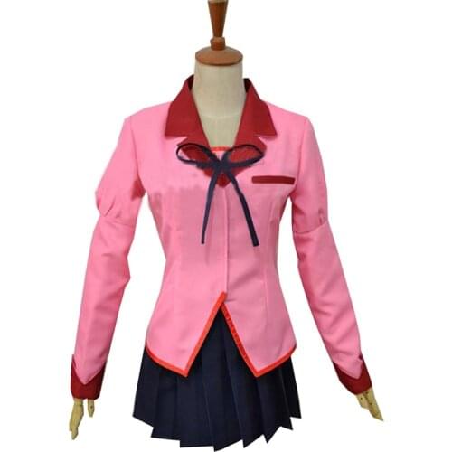 2018 Senjougahara Hitagi cosplay costume Hanekawa Tsubasa anime Bakemonogatari Monstory