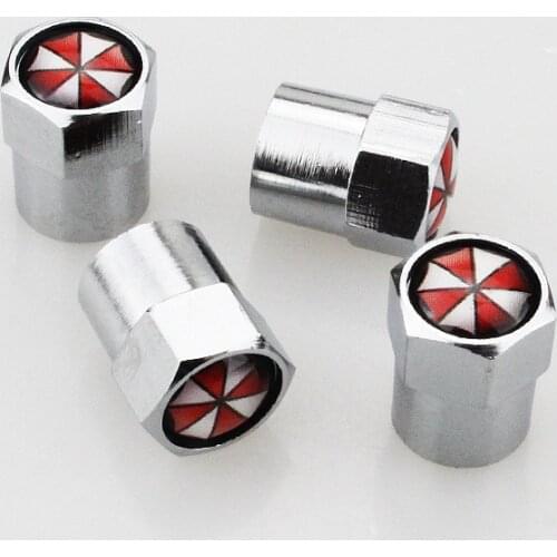4pcs Car styling Aluminum alloy Umbrella corporation Car Wheel Tire Valves Tyre Air Caps Case Car styling