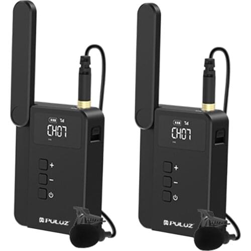 Wireless Lavalier Microphone System 3.5mm for DSLR Cameras Phone for YouTube Vlogging Recording Compact