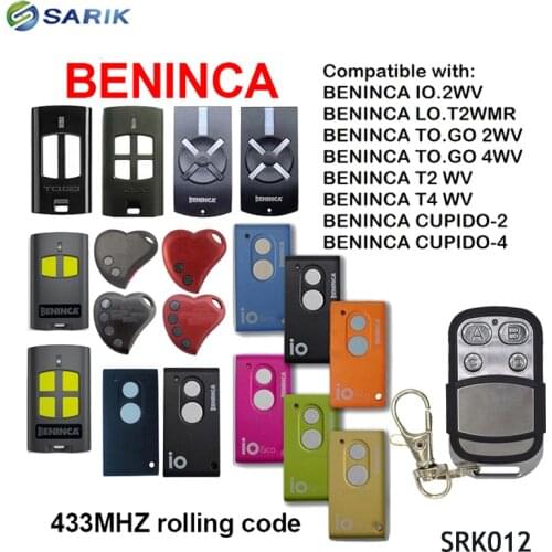 Best-seller BENINCA TO.GO-WV remote control BENINCA TOGO WV remote control 433,92Mhz rolling code Beninca TO GO 2WV 4WV
