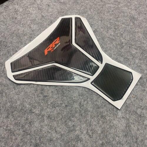 Black Carbon Brazing 3D Resin Tank Pad For BMW S1000RR S1000 RR S1000R Motorcycle Sticker Decorative Protector Fuel tank stick