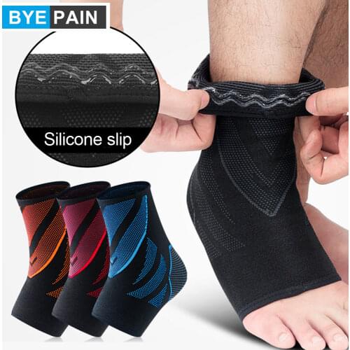 1Pcs BYEPAIN Ankle Support Breathable Ankle Brace Nylon Material Super Elastic and Comfortable Perfect for Sports