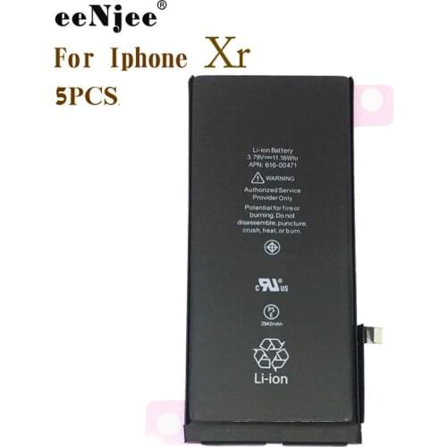 EENJEE Original IC CellPhone Battery 5PCS For Iphone XR 2942mah 0 Cycle replacement Chargeable Batteries