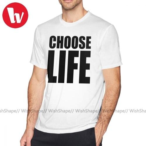 George Michael T Shirt CHOOSE LIFE WHAM T-Shirt Print Beach Tee Shirt Oversized Cute Male Short Sleeve 100 Cotton Tshirt