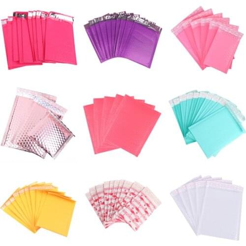 10pcs Usable space Teal Poly Mailer Envelopes Gift Bag padded Mailing Bag Self Packaging Shipping Bags Candy Colors