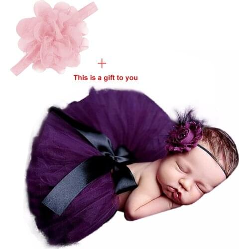 Newborn Baby Girls Boys Costume Tutu Skirt With Headband Outfits Newborn Photography Props Baby Accessories robe bebe fille