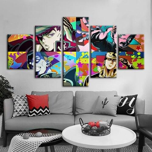 Modular Canvas Bizarre Painting Home Decor Popular Animation Figure Prints Poster Living Room Modern Wall Art framework
