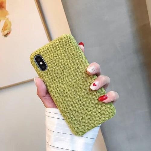 Fabrics Phone Case For iPhone Xs Xr Xs Max Warm Plush Fashion Soft Back Cover Cases Capa Fundas For iphone6 6s 6plus 7 8 plus