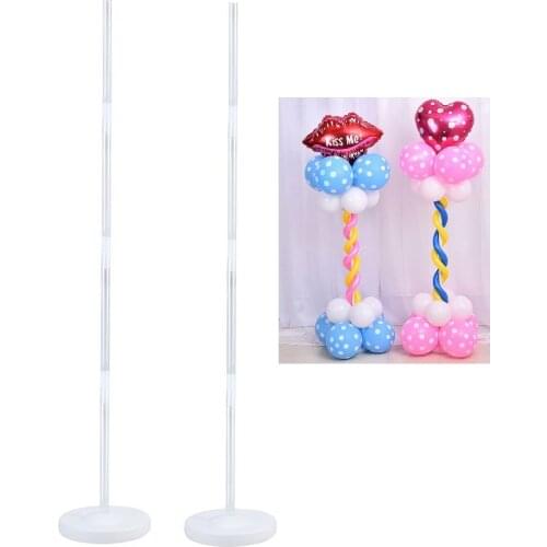 Balloon Column Stand Kits Stand with Frame Base and Pole for Wedding Birthday Festival Party Decoration