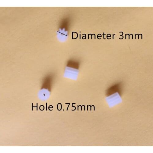 New Arrival 4pcs 3mm 0.8mm 8T 8Teeth Small Gears For 716 614 Coreless Motor Engine R/C X11 Drone Quadcopter Spare Parts
