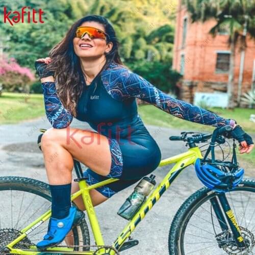 Kafitt cycling wear womens tights cycling shorts womens shirts womens cycling jumpsuits long-sleeved suit cycling clothing