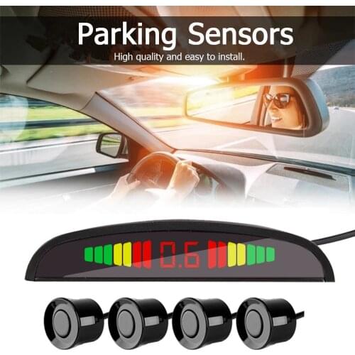 Univesal Parking Sensor Auto Car Detector Parktronic LED Display Reverse Back Up Radar Monitor System 4 Parking Radar Sensors