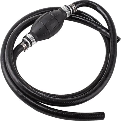 10mm 3/8" Braided Marine Fuel Line Hose Outboard Primer Bulb