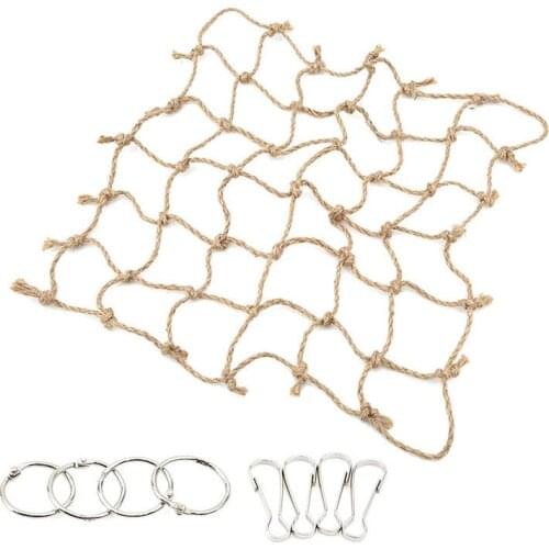 Parrot Swing Ladder Toys Rope Net with Buckles Pet Bird Bites Climb Chew Toys Parrot Cage Bird Toys