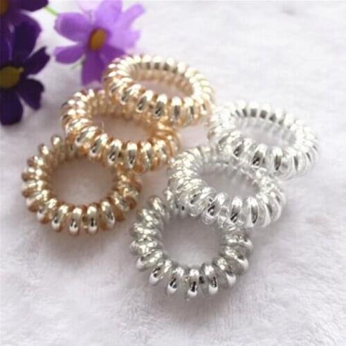 10 Pcs/lot Hair Accessories Women Hair Rope Elastic Hairbands Scrunchy Hair Ties Headwear Telephone Wire Line Hair Rubber Bands