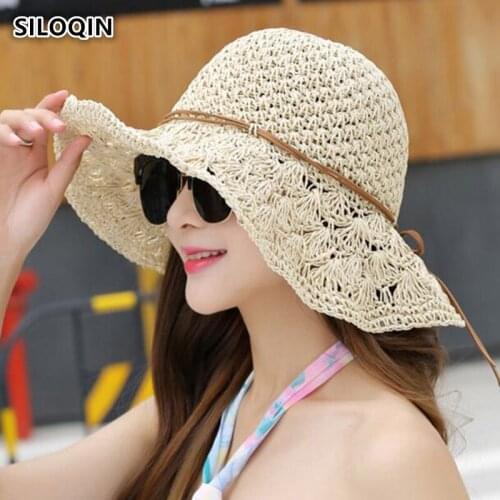 Женские соломенные шляпы SILOQIN/思洛琴 China At AliExpress