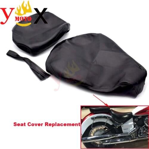 Replacement Thick Black PU Leather Motorcycle Seat Cover Cushion Protection Waterproof For Yamaha V-Star 650 Dragstar XVS650