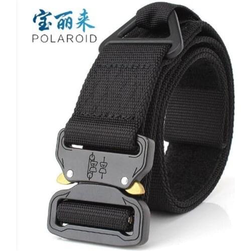 Tactical Belt Nylon Outdoor Sports Belt 125x4.5cm Military Adjustable Belt with Metal Buckle Hunting Accessories