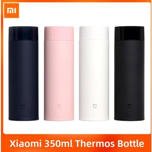 Xiaomi Mijia Thermos Cups Stainless Steel Vacuum 350ml Flask Water Portable Vacuum Bottle Single Hand Pop-up Cap Water Thermos