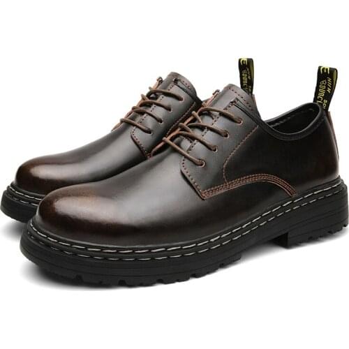 Mens Luxury Casual Genuine Leather High-quality Leisure Tooling Shoes Comfortable Inside Handmade Trend Fashion Handmade