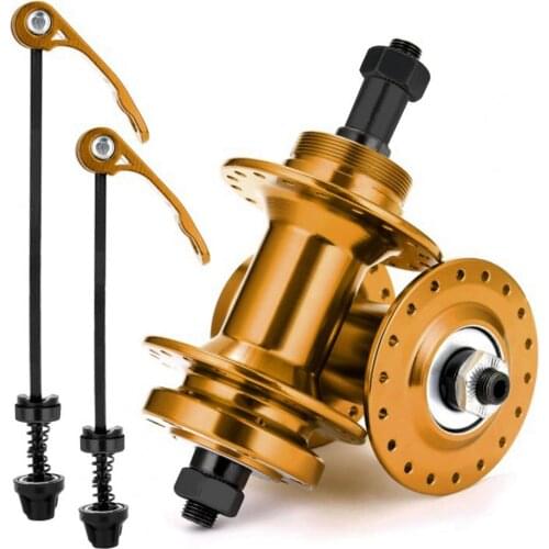 Bike Aluminum Alloy Fat Front Rear Hubs 36H Disc Quick Release Cycling Part Bicycle Accessories Replacement Parts for Road Bilke